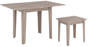 Τραπέζι Κουζίνας Επεκτεινόμενο Τρούφα HAZEL 80/120x60/80x77