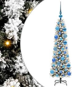 vidaXL Τεχνητό Χριστουγεννιάτικο Δέντρο με 150 LED Λευκό 120 cm