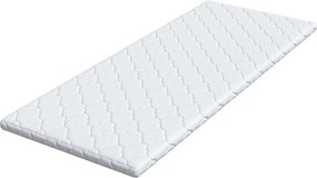 vidaXL Κουβέρτα Καρύδας Λευκό 80 x 200 cm Ζακάρ ύφασμα