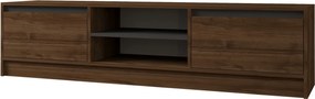 Έπιπλο Τηλεόρασης Καρυδί / Ανθρακί IRULAR 180x40x45