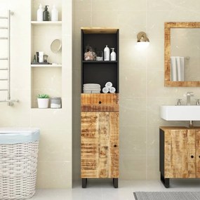 vidaXL Ντουλάπι Μπάνιου 38 x 33 x 160 εκ. από Μασίφ Ξύλο Μάνγκο
