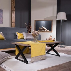 Τραβέρσα Velvet 14 Yellow Teoran 40Χ160 Cotton-Acrylic