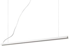 Φωτιστικό Οροφής-Ράγα V-Line 275369 110x9/200x3,4cm LED 20W 3000K White Ideal Lux