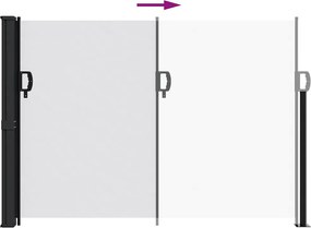 vidaXL Σκίαστρο Πλαϊνό Συρόμενο Λευκό 140 x 300 εκ.
