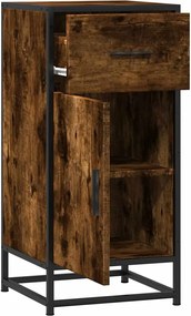 vidaXL Ραφιέρα Καπνιστή Δρυς 35,5x35x76 εκ. Επεξ. Ξύλο + Μέταλλο