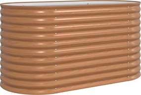 vidaXL Ανεβασμένο Κρεβάτι Καφέ 160 x 80 x 81 cm Ατσάλι