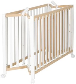 Κρεβάτι βρεφικό Fold Up-Φυσικό - Λευκό