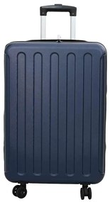 vidaXL Βαλίτσα με κλειδαριά Σκούρο Μπλε 43 x 27 x 66 εκ. ΑΒΣ Πλαστικό