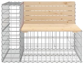 vidaXL Παγκάκι Κήπου Συρματοκιβώτιο 287x71x65,5 εκ. Μασίφ Ξύλο Πεύκου