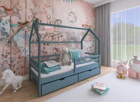 κρεβάτι Σπιτάκι Montessori - LILA 80x190 grey