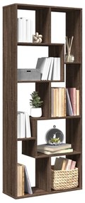 vidaXL Βιβλιοθήκη/Διαχωριστικό Χώρου Δρυς 67x25x161,5 εκ. Επεξ. Ξύλο