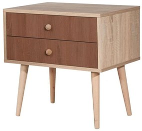 Κομοδίνο City Two Form 863SPH3526 60x40x61cm Oak-Brown