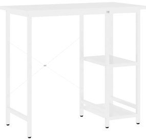 vidaXL Γραφείο Υπολογιστή Λευκό 80 x 40 x 72 εκ. από MDF και Μέταλλο