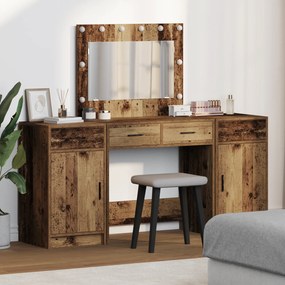 vidaXL Τραπέζι περιποίησης με συρτάρι 3 pcs Καφέ 40 x 41 x 75 εκ