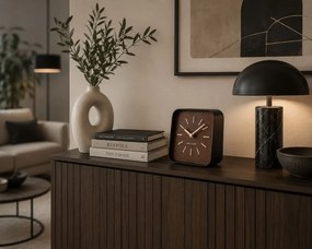 Επιτραπέζιο ρολόι απο ξύλο και μέταλλο Karlsson Squared KA5718DW