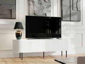 Τραπέζι Tv Charlotte 196, Άσπρο, Λευκό μάρμαρο, 180x55x40cm, 35 kg | Epipla1.gr