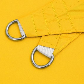 vidaXL Πανί Σκίασης Τρίγωνο Κίτρινο 3,5x3,5x4,9 μ. από Ύφασμα Oxford
