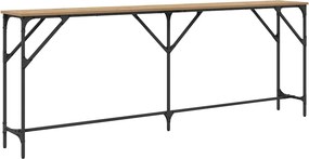 vidaXL Τραπέζι κονσόλας artisan δρυς 200 x 29 x 75 cm