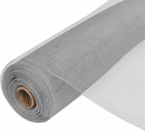 vidaXL Πλέγμα / Σήτα Ασημί 100 x 1000 εκ. Αλουμινίου