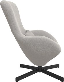 vidaXL Κάθισμα-αυγό Ανοιχτό γκρι 63 x 73 x 90 εκ ύφασμα