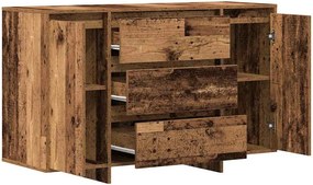 vidaXL Πλαϊνό γραφείο Παλιό ξύλο 120 x 41 x 75 εκ. Επεξεργασμένο ξύλο