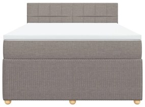 ΚΡΕΒΑΤΙ BOXSPRING ΜΕ ΣΤΡΩΜΑ TAUPE 160X200 ΕΚ. ΥΦΑΣΜΑΤΙΝΟ 3287511