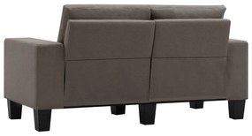 vidaXL Καναπές Taupe Διθέσιοι ύφασμα