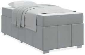 vidaXL Σκελετός Κρεβατιού Ανοιχτό γκρι 80 x 200 cm ύφασμα