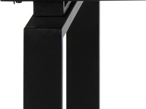 Τραπέζι Oakland 390, Λευκό μάρμαρο, Μαύρο, 76x85x120cm, 84 kg, Επιμήκυνση, Επεξεργασμένο γυαλί, Κεραμικός, Μέταλλο | Epipla1.gr