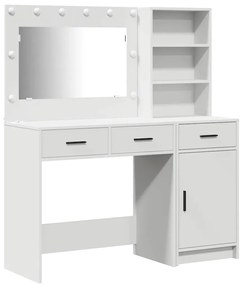 vidaXL Τραπέζι περιποίησης με συρτάρι 2 pcs Λευκό 78.5 x 41 x 135 εκ