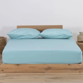 Σεντόνι Μακό Μονό Με Λάστιχο (100x200+30) Nef-Nef Homeware Jersey Τυρκουάζ