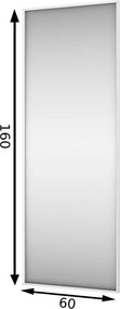Καθρέπτης Matina-Leuko - 60.00Χ0.00Χ160.00cm