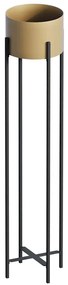 Κασπώ 247HFM1189 23x23x108cm Black-Gold Aberto Design Μέταλλο