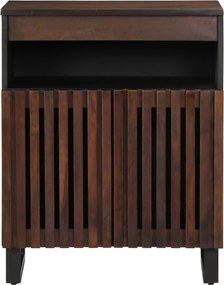 vidaXL Ντουλάπι Καφέ 60 x 34 x 75 εκ. από Μασίφ Ξύλο Μάνγκο