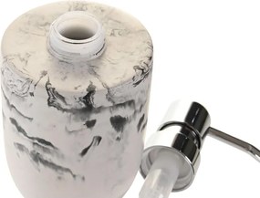 Διανομέας Σαπουνιού DKD Home Decor Μαύρο Τσιμέντο Λευκό