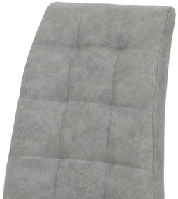 Καρέκλα Darrell pakoworld pu αντικέ γκρι-βάση χρωμίου 42x49x106εκ