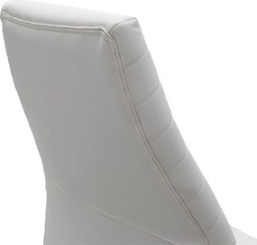 Καρέκλα γραφείου διευθυντή Benno pakoworld με pu χρώμα λευκό