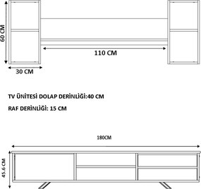 TV Unit Rb-072 White
Oak