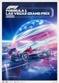 Εκτύπωση τέχνης Formula 1 - Las Vegas Grand Prix - City of Lights - 2023, Automobilist