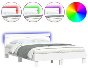 ΠΛΑΙΣΙΟ ΚΡΕΒΑΤΙΟΥ ΜΕ ΚΕΦΑΛΑΡΙ/LED ΛΕΥΚΟ 140 X 200 ΕΚ 3207546