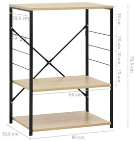 ΡΑΦΙΕΡΑ ΚΟΥΖΙΝΑΣ ΜΑΥΡΗ/ΧΡΩΜΑ ΔΡΥΟΣ 60X39,6X79,5 ΕΚ. ΜΟΡΙΟΣΑΝΙΔΑ 288235