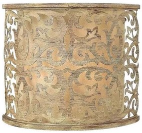 Απλίκα Φωτιστικό Τοίχου 2xE14 Σαμπανιζέ Carabel HK-CARABEL2 Elstead Lighting-HK-CARABEL2-Καφέ HK-CARABEL2