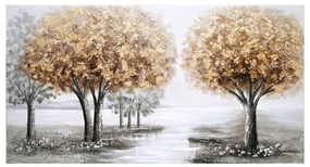 Πίνακας Καμβάς Forest I 296-000014 120x3x60cm Multi Inart Οριζόντιοι Καμβάς