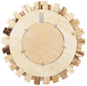 Καθρέπτης Τοίχου από Driftwood Φυσικό 50x5x50Y εκ. 50x5x50 εκ.