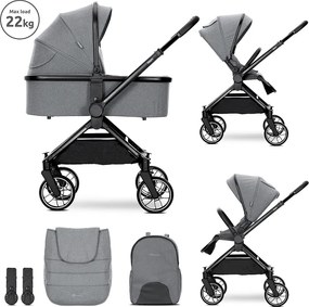 BABY STROLLER REYA GREY 2in1 pram body WITH GIFT S