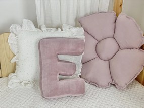 Παιδικό Διακοσμητικό Μαξιλάρι Μονόγραμμα Pink Velvet