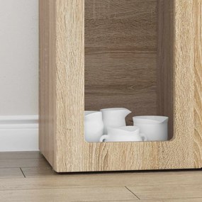 VidaXL Πλαϊνό γραφείο ELST Δρύς Sonoma 59 x 35 x 100,5 εκ