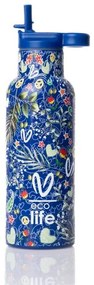 Ecolife Θερμός – Μπουκάλι X Vasiliki 500ml Blue 33-BO-2324
