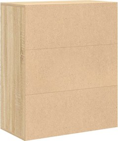 vidaXL Βιβλιοθήκη Χρώμα Sonoma Δρυς 60x30x71,5 εκ. από Μοριοσανίδα