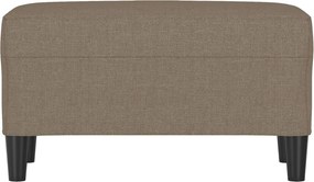 vidaXL Πάγκος Taupe 70 x 35 x 41 εκ. Υφασμάτινος
